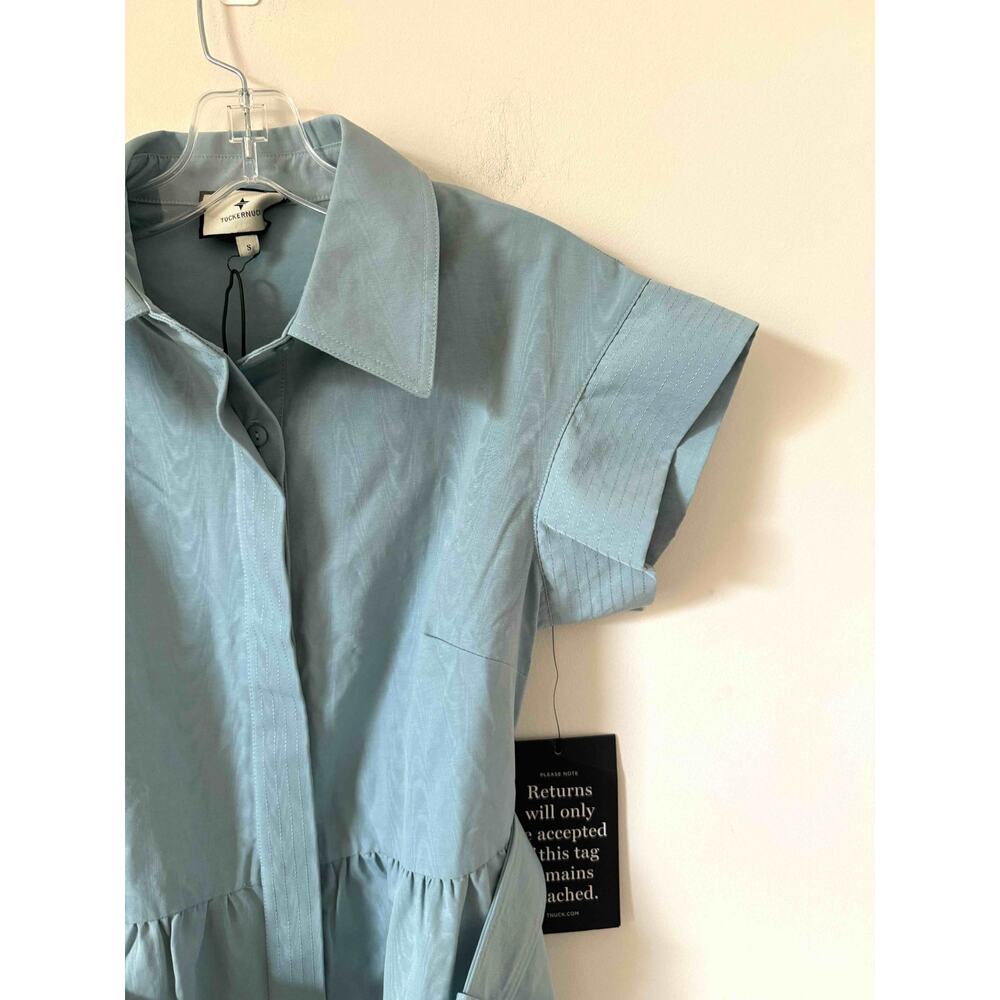 Tuckernuck Chloe Midi Dress Baby Blue Size Small NEW - Picture 8 of 14